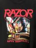 RAZOR Band Black T-Shirt Cotton All Size For Men Women Gift RM217