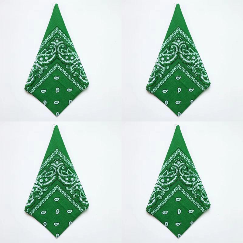 1/4/6pcs Paisley Bandana Printed Square Scarves Wristband Hair Band Neck Scarf Headwear Handkerchief Unisex Fashion Head Square
