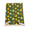 Organic Cotton Bees Wax Food Storage Bag with Elastic Bands and Carabiner Sustainable Kitchen Essential For Bread Cheese