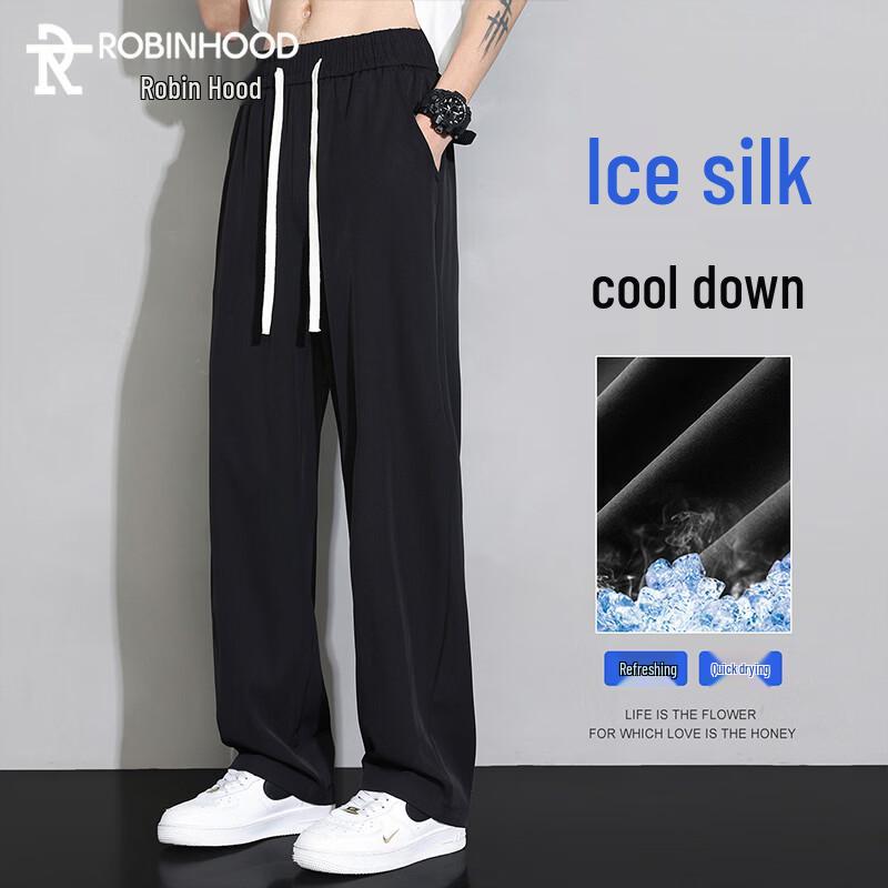 Robinhood Men s Ice-Feel Straight-Leg Casual Pants L