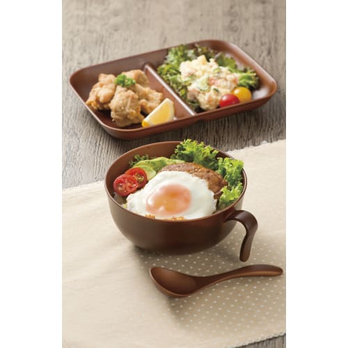 Woody Divided Plate, Rose, 4512951117028