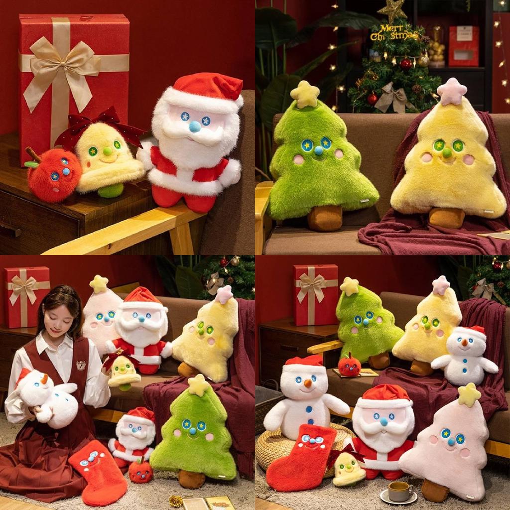 Santa Plush Figure Soft Toy For Kid Bedroom Decor And Christmas Gift