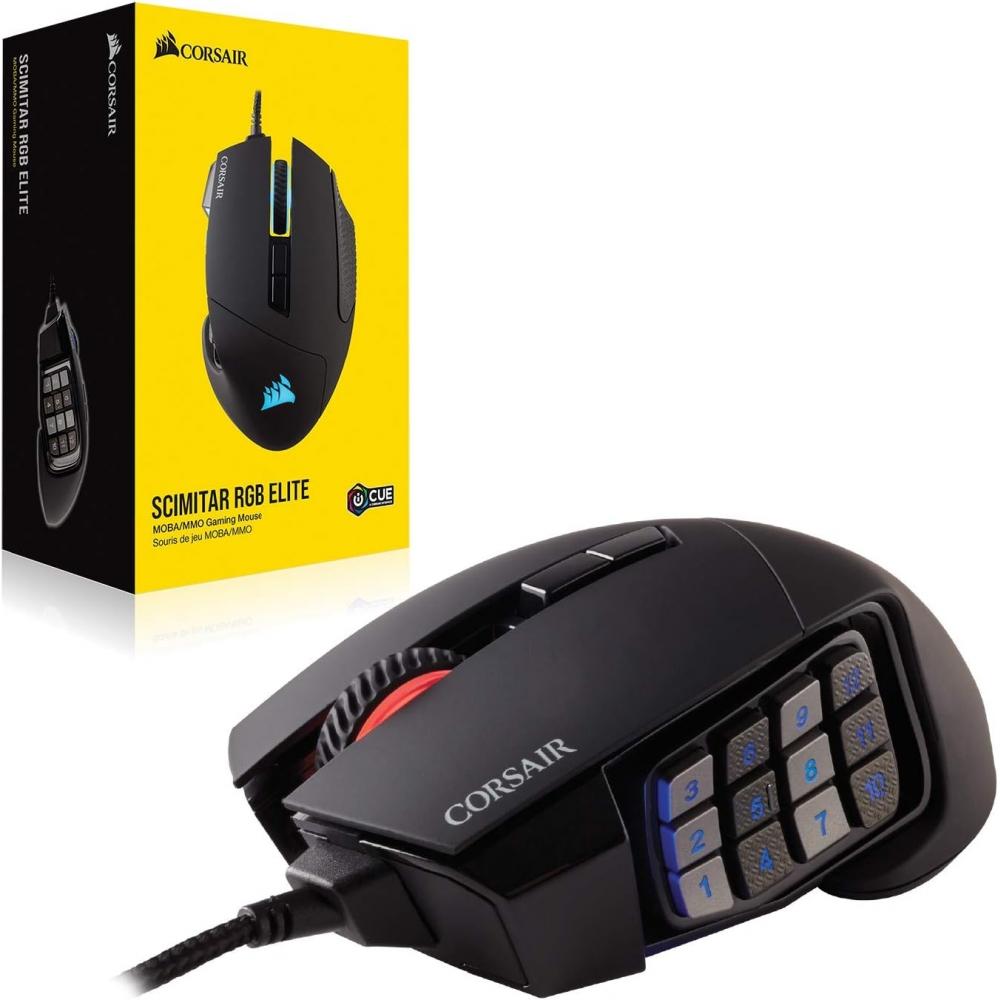 Corsair Wired Gaming Mouse 18 000 Dpi 17 Programmable Buttons Icue Support