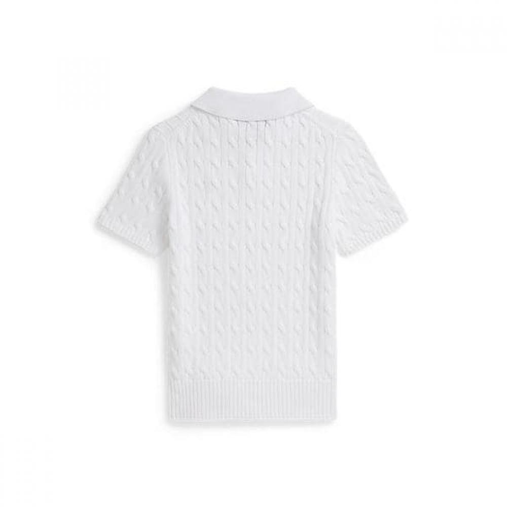 Polo Ralph Lauren Boys 8 18 Cable Knit Cotton Polo Sweater Cwposwey6820689100 