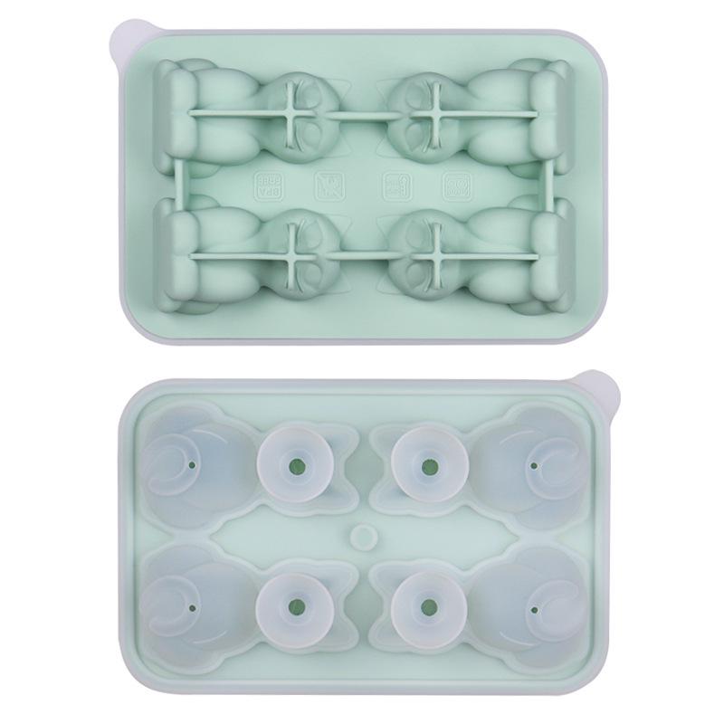 Penguin, French Bulldog, and Alpaca Silicone Ice Cube Mold for Drinks