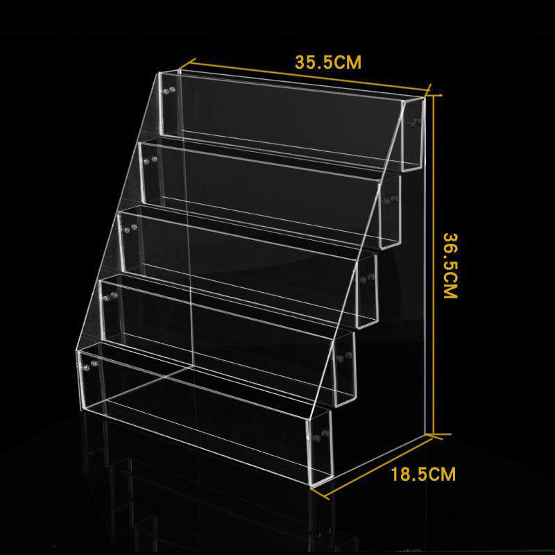 Acrylic Book Display Stand Office Storage Rack for Newspapers and Magazines