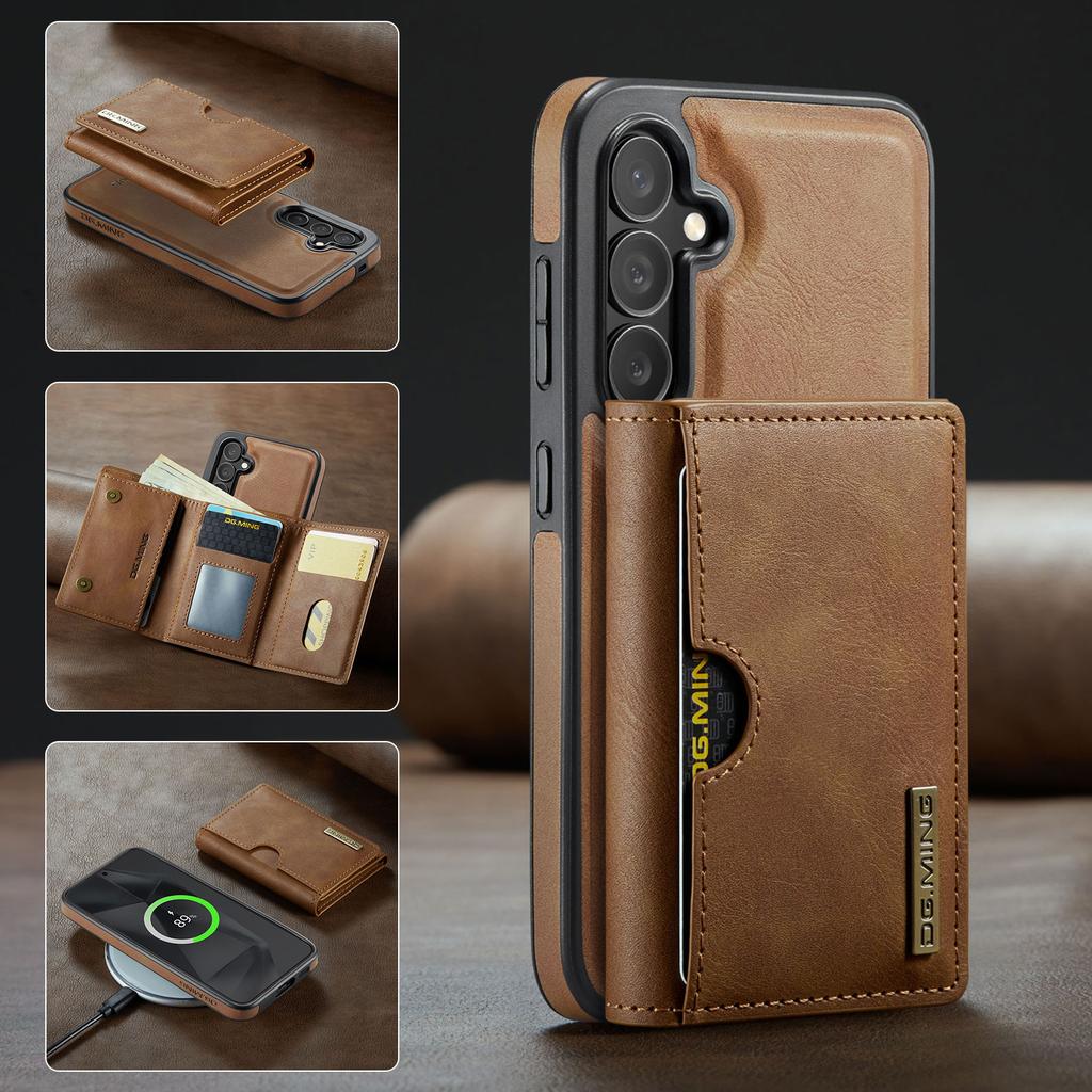 2 in 1 Detachable Magnetic Wallet Case For Samsung Galaxy S25 Ultra S24 S23 S22 Plus For Magsafe RFID Blocking Card Holder Cover