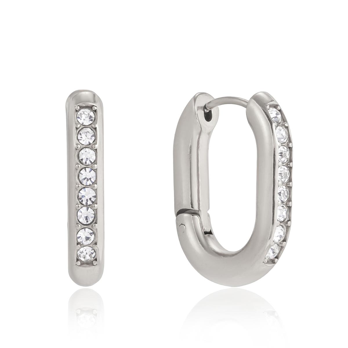 

Yori High Quality Minimalist Sleek Stainless Steel U-shaped Earrings Anti Allergy Waterproof Charm Texture High Quality Jewelry
