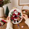 Christmas Embroidery Kit with Fabric and English Instructions