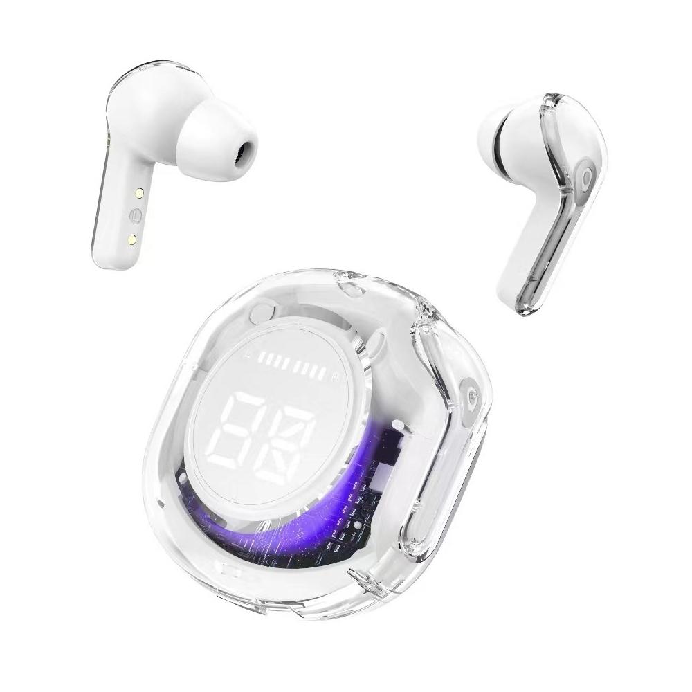 T8 PRO Tws Bluetooth Earbuds Transparent with LED Digital Display Wireless In-Ear Earphone For Xiaomi Huawei iPhone Headphone