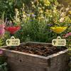 Insekten-Wassernapf Blumenförmige Bienen-Trinkstation Bestäuber-Hydrationsbecher für Bienen Schmetterlinge Outdoor-Garten-Hof-Dekoration