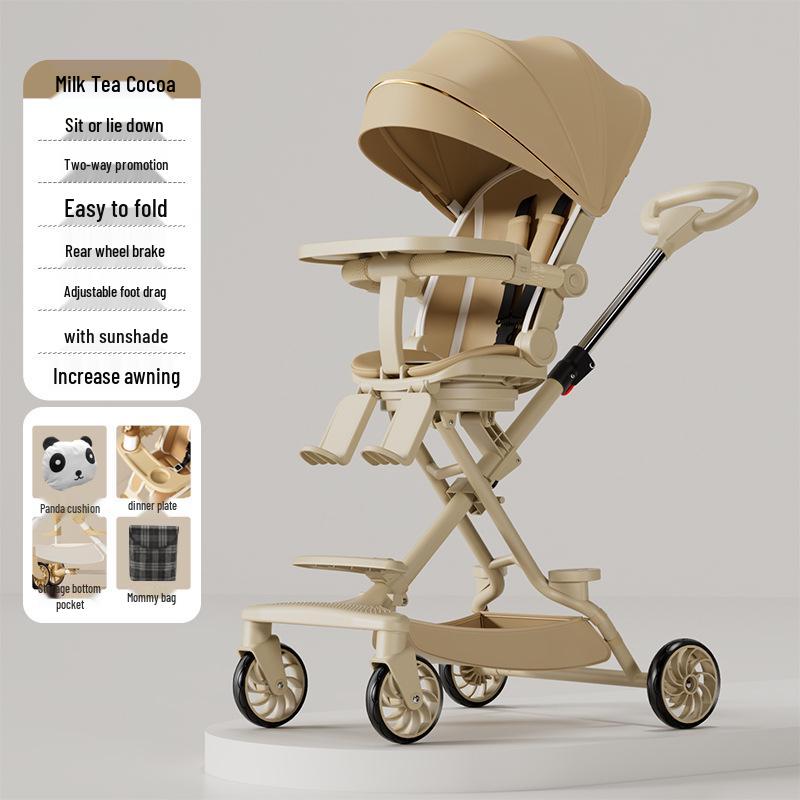 Baby Stroller: Lightweight, Reversible & Foldable Design