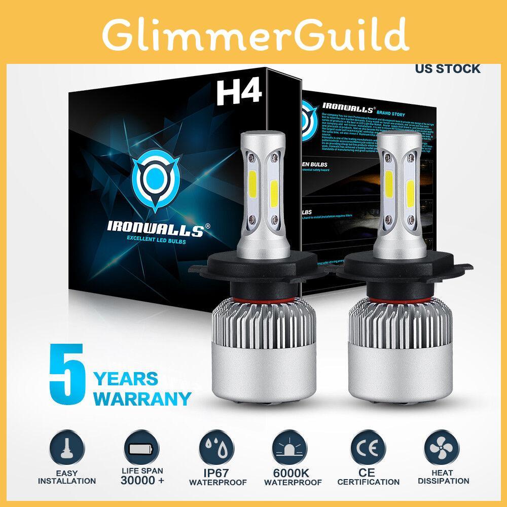 Premium Cree Cob H4 Hb2 9003 Led Headlight Kit With 1080w 162000lm Brightness