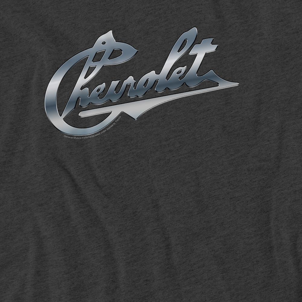 Chevrolet Unisex Adult Chevy Bowtie Chrome Vintage T-Shirt
