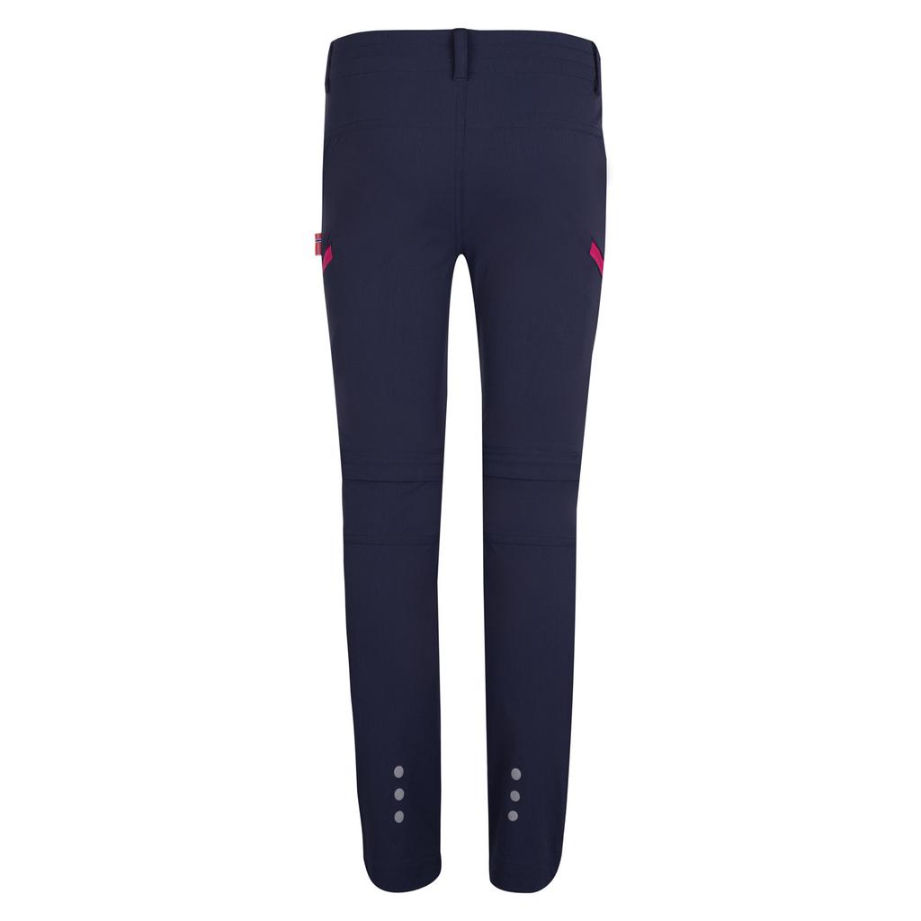 Spodnie zapinane na zamek dziecięce dla chłopca/dziewczynki Trollkids Kids Kjerag Zip-Off Pants navy/magenta (177-114) 116