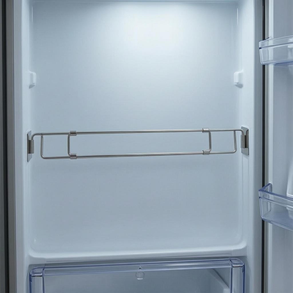 Refrigerator Anti-Tip Storage Bar Adjustable Shelf with End
