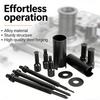 Motorcycle/Bicycle Bearing Puller Kit 9-23mm Range 12-Piece Extractor Set With 5 Clamps For Wheel Gear & Steering System Repairs