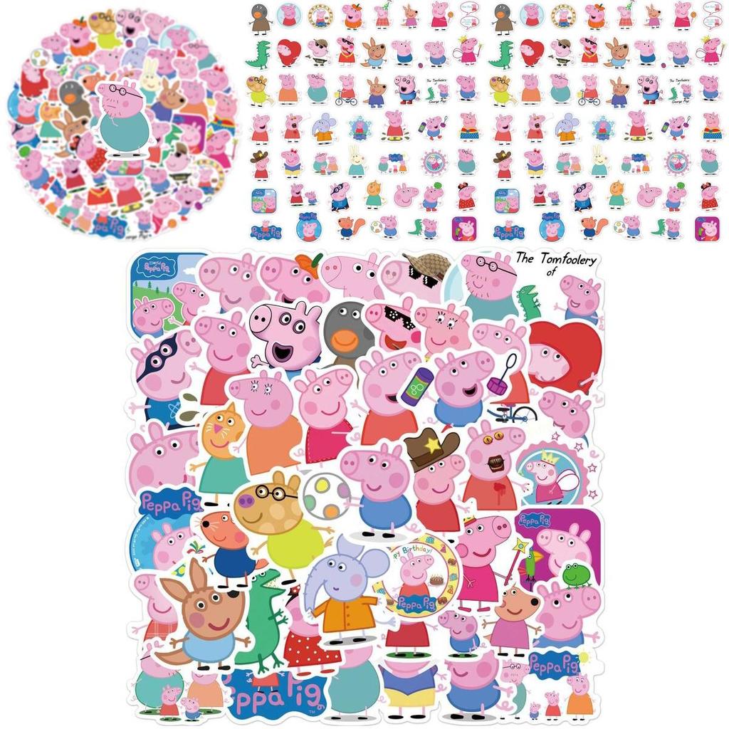Cute 50pcs Peppa Pig Stickers For Kids Laptop Waterproof And Durable Perfect For Personalization