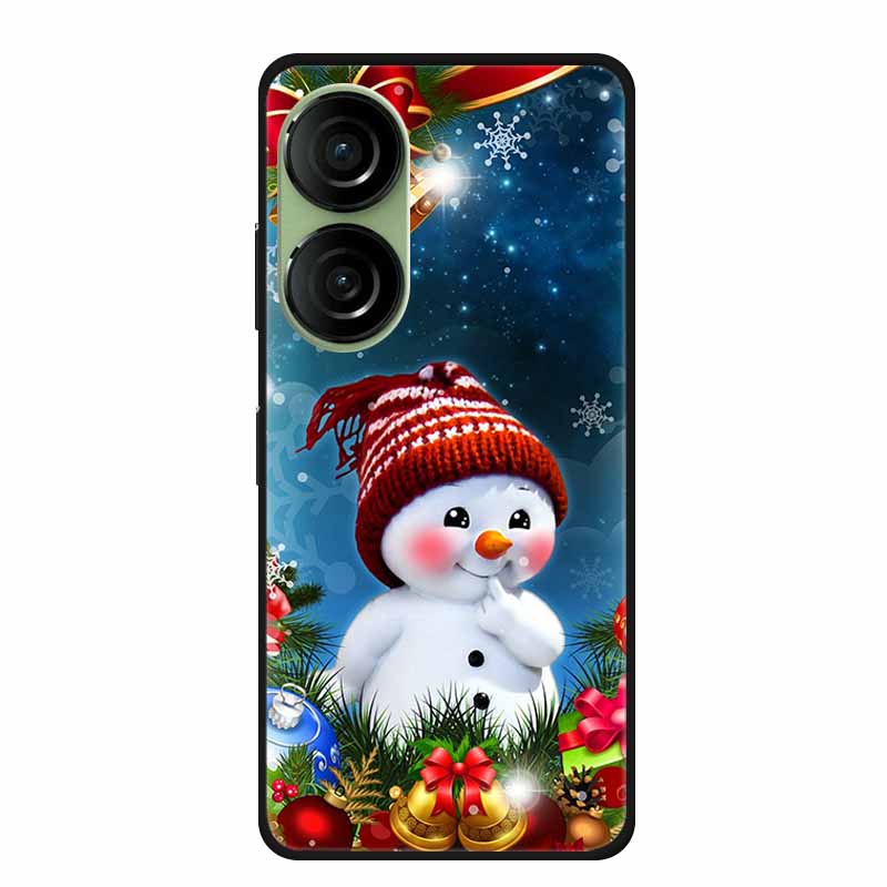 Christmas Phone Case For Asus Zenfone 10 5G AI2302 Cases Soft Silicone For Asus Zenfone 9 AI2202 Shockproof Cover Bumpers Funda