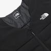 The North Face Solid Logo Print Round Neck Zipper Sleeveless Vest Men vest Black NV3NQ58A