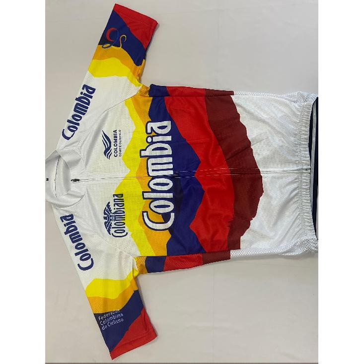 Camisa de Ciclismo Branca Colombiana Masculina Verão Manga Curta Roupas para Bicicleta de Estrada Montanha Top Ciclismo Roupa Esportiva Equipamento para Motocicleta Off-Road