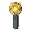 Handheld Fan Rechargeable Portable Portable Fan for Outdoor Hiking Commuting Green