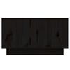 Vidaxl Stolik Kawowy, Czarny, 55X56X32 Cm, Lite Drewno Sosnowe