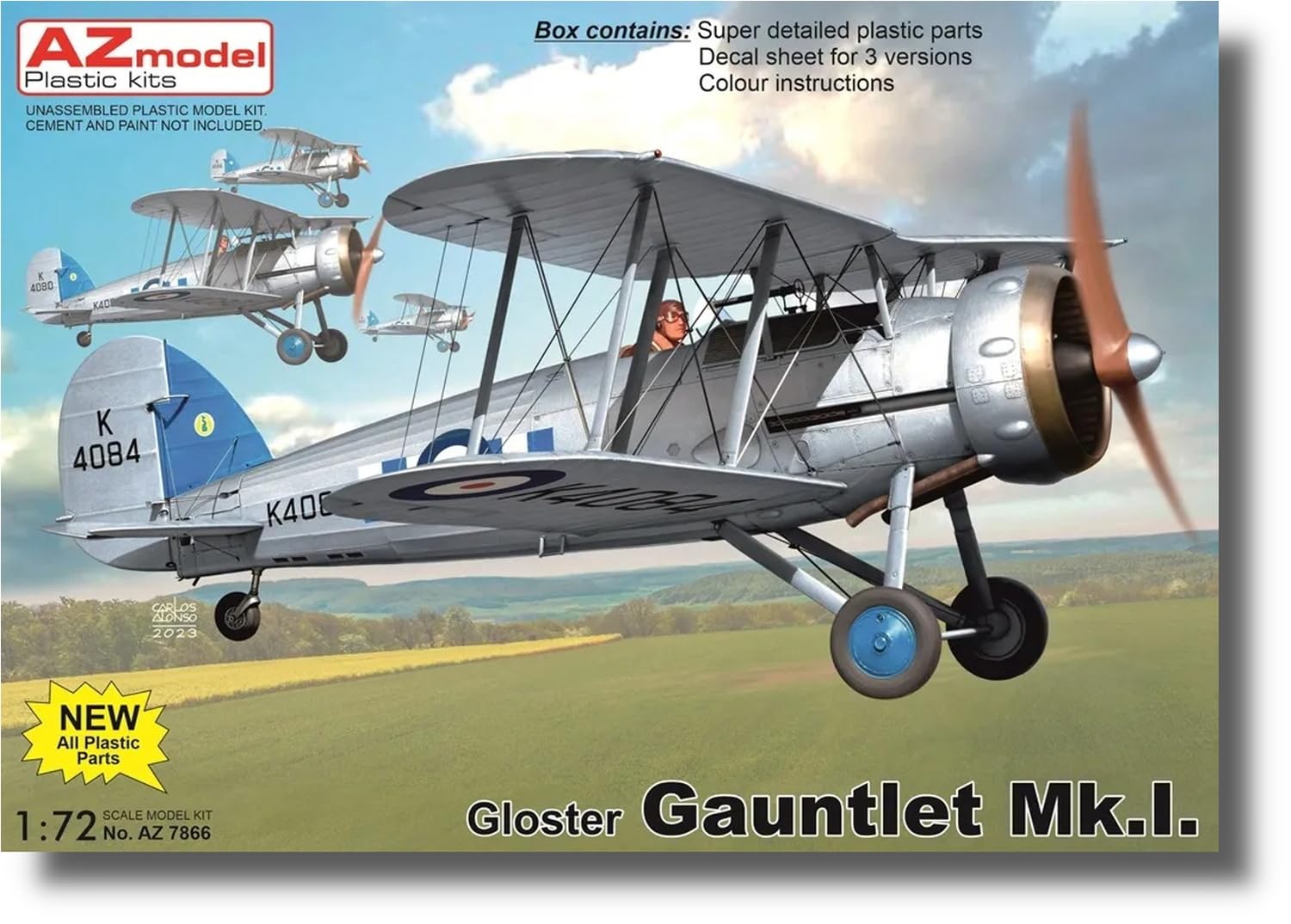 

AZ Model British Gloucester Gauntlet Plastic Model AZM7866 1/72 Mk.1