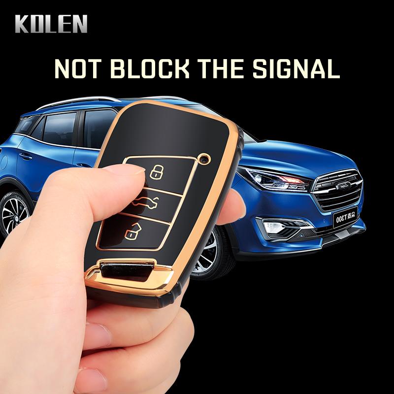 Fashion TPU Car Remote Key Case Cover Shell For VW Volkswagen Passat B8 Tiguan Magotan Golf For Skoda Kodiaq Superb A7 Keyless