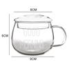 350ml Heat-Resistant Glass With Glass Lid Letter Printed Transparent Creative Juice Milk Coffee Mug Breakfast Cup Microwave Mug