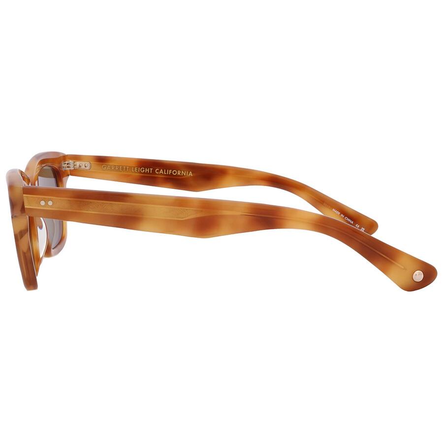 Garrett Leight Grove Sun Green Rectangular Unisex Sunglasses 2143 Emt Grn 48