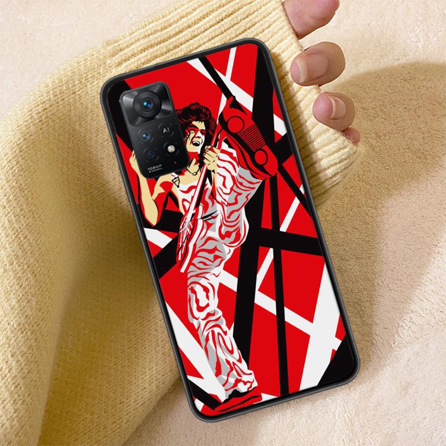 Eddie Van Halen Graphic Guitar Phone Case For Redmi 13C 14C Note 14 13 Pro Plus 5G Clear Capa 12 12C 10A 10C 10 9A 9C 9T 9 8 Pro