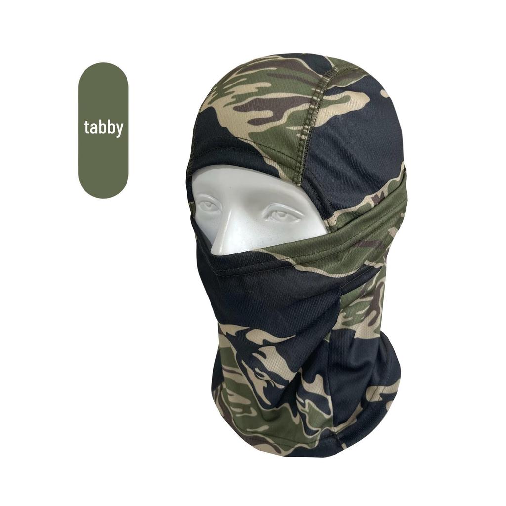 Camouflage Full Face Balaclava: Sun, Dust & Wind Protection for Outdoor Cycling - Men's Gaiter & Headband Combo