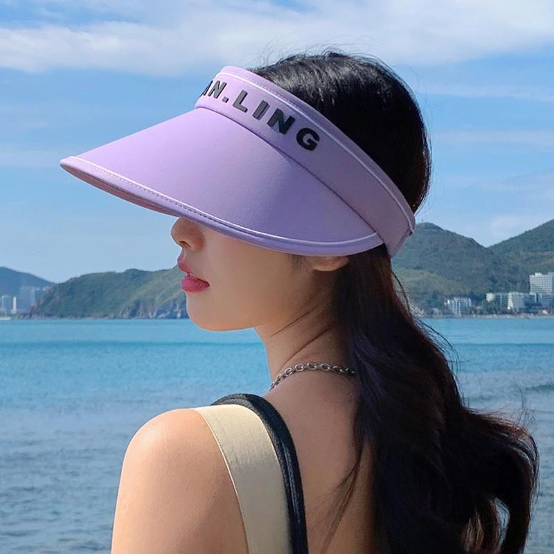 Arrival Topless Hat Japanese and Korean Minimalist All-Matching Hat Women's Spring and Summer Outdoor Sports Face-Looking Small Sun Protection Sun Hat