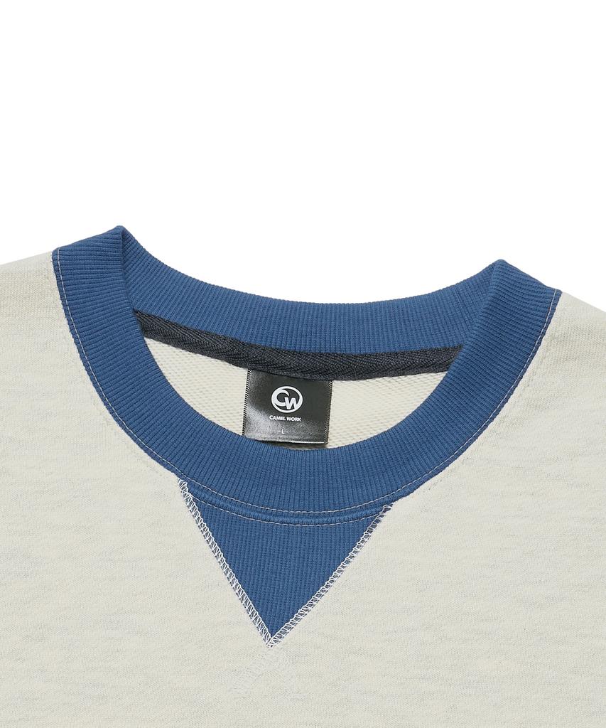 CAMEL WORK No.117 Gusset Stitch Vintage Sweatshirt (Oatmeal)