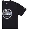 New Era Geometric Pattern Digital Print Crew Neck Pullover T-Shirt Unisex tops Black 12836337