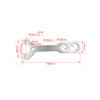 Motorcycle Adjustment Wrench Tool Rear Shock Absorber Oil Seal Seat Spanner Tool