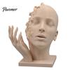 Artistic Tension Sculpture Abstract Broken Face Art Sculpture, Nordic Minimalist Plastic Statue, 3D Printed Deconstructive Ornament for Living