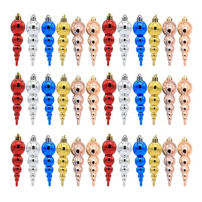 6PCS Gourd String Christmas Tree Balls Baubles Xmas Hanging Ornament Party Decor for Home Christmas Tree Holiday Party Decor Gift