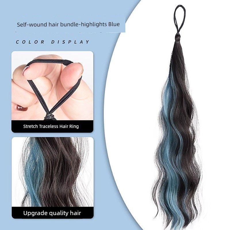 

Zhang Jie May Days Xu Song Zhou Shen Concert Support Blue Color Headdress Ribbon Tie Hair Music Festival Matching Handy Gadget Dopamine highlights horsetail [smog gray blue] 1