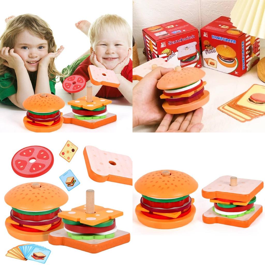 Burger Food Model Toy For Kids