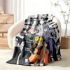 Naruto Blanket Flannel Blanket Soft Cozy Plush Throw for Sofa Bed Lightweight Home Decor