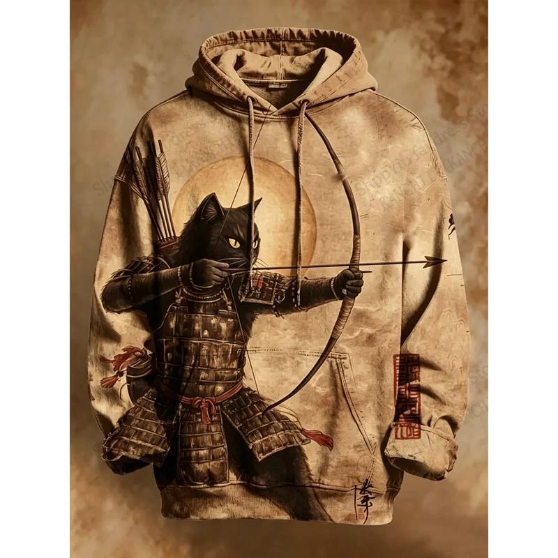 Men's Expression Hoodies Sweatshirt Fashion Long Sleeve Crew Neck 3D Print