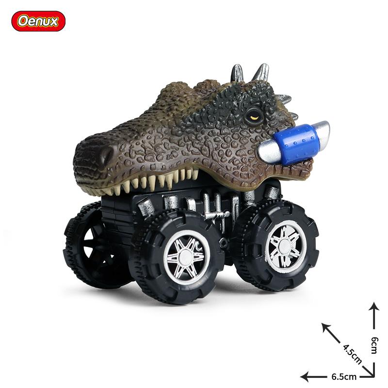 Oenux Mini Tigru Sălbatic Lup Mașină cu Tragere înapoi Model Simulare Animale Lumea Dinozaurilor Rechin T-Rex Vehicul Drăguț Camion Jucărie Copil Cadou