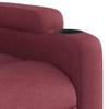 Electric Recliner Chair Wine Red Fabric