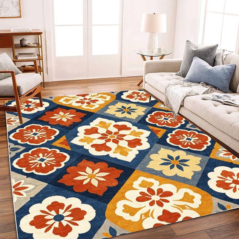 Southwestern Aztec Southwest Aztec Geometric Carpet Washable Non slip Floor Mat Living Room Bedroom Study Simple Home Decor