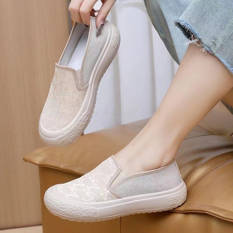 Fisherman shoes women's spring new thick-soled lazy one-pedal women's shoes trendy casual breathable women's single shoes
