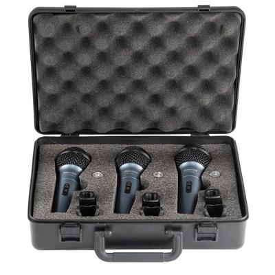 Superlux Dynamisches Gesangsmikrofon Set aus Trage- und Mikrofonhalter 3, Koffer, Inklusive, ECO88S/3PACK