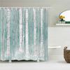Cortinas de ducha de tela impermeables con diseño de hojas de árbol y abedul blanco para baño, tamaño grande, 240 x 180 cm, impresión 3D, decoración, cortina de ducha, mampara de baño