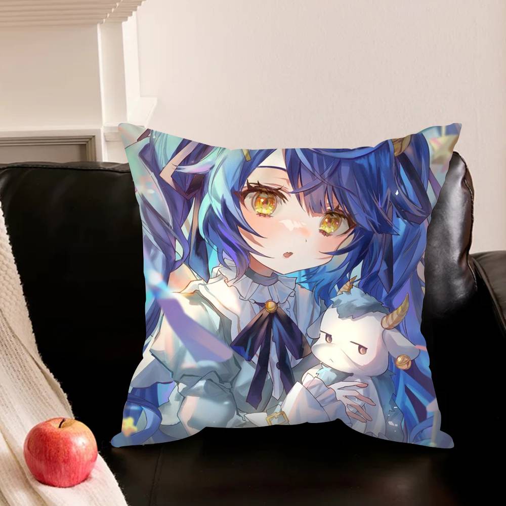 Amamiya K-Kokoro C-Cute Vtuber-R Pillowcase For Sofa Room Office Decor Printing Protector Cushion Cover Valentine Gift Custom